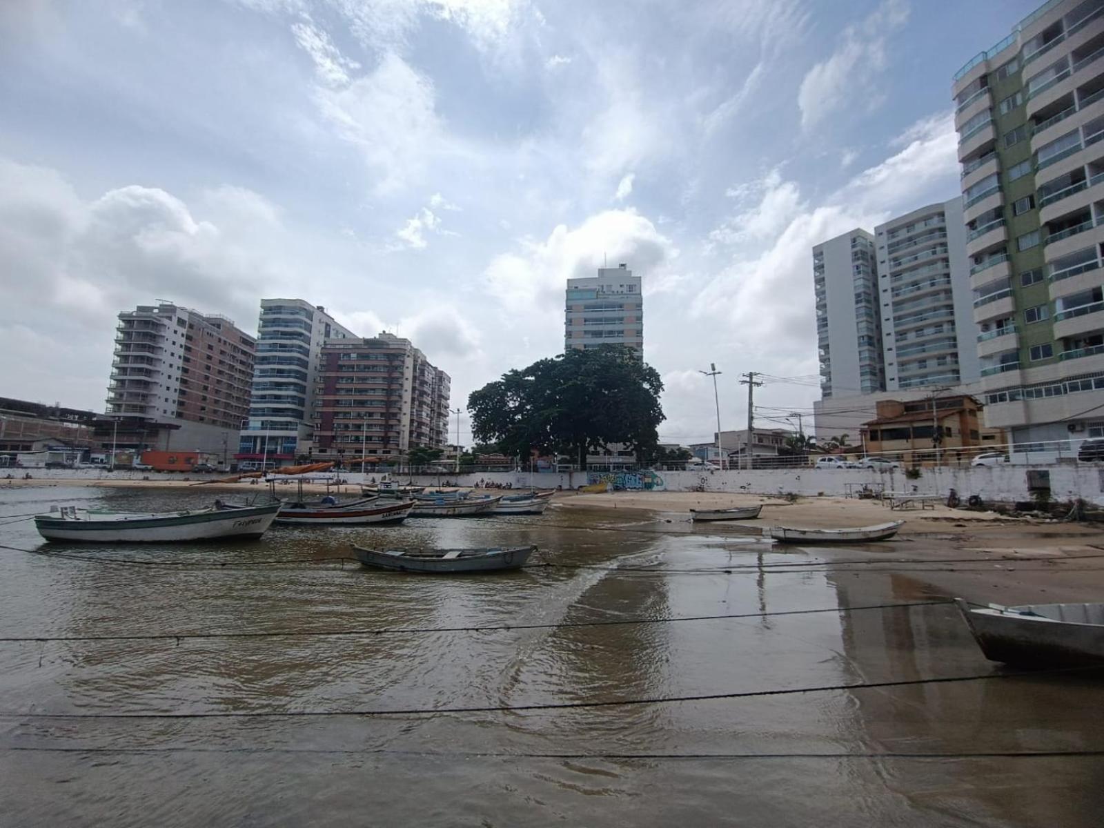Apartamento Pe Na Areia, Wi-Fi E Garagem Privativa Inicio Da Praia Do Morro 구아라파리 외부 사진