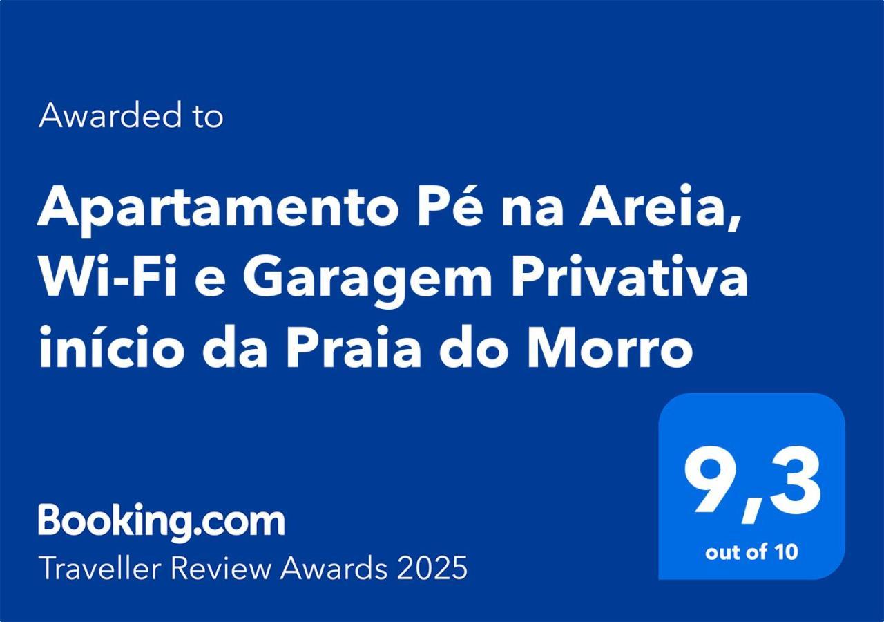 Apartamento Pe Na Areia, Wi-Fi E Garagem Privativa Inicio Da Praia Do Morro 구아라파리 외부 사진